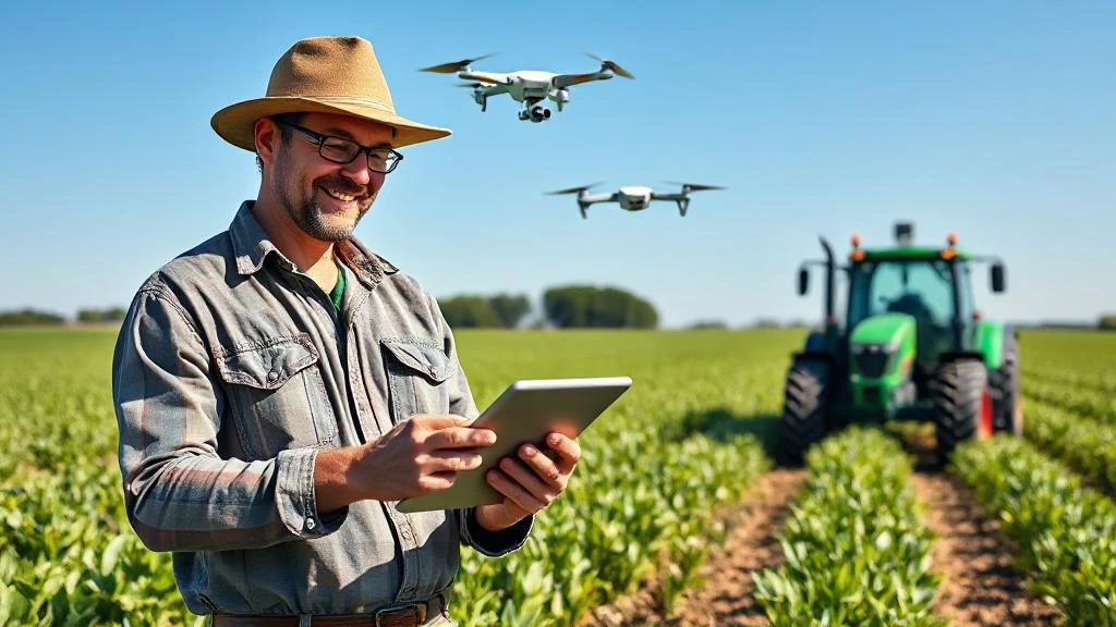 Agricultura moderna com tecnologia